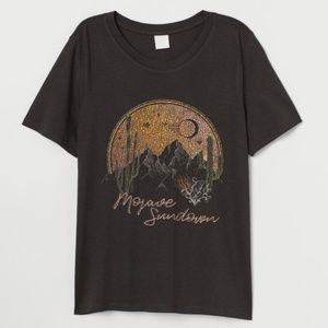 H&M embroidered t shirt. Super soft,